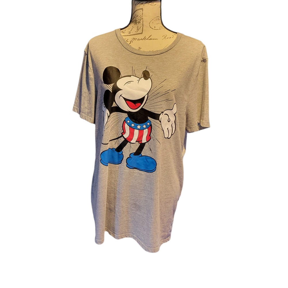 🇺🇸 Disney Mickey Mouse Patriotic Tee | USA Graphic | Size L 🇺🇸